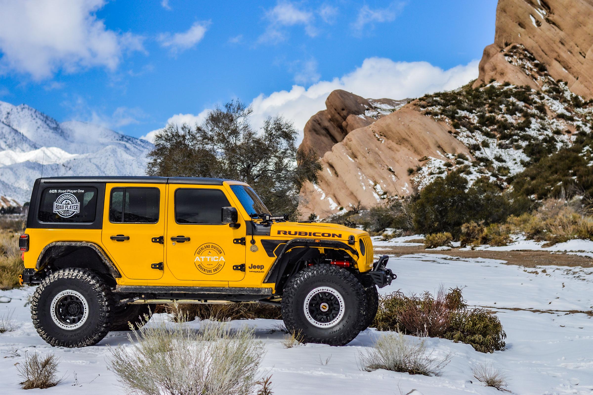 Attica 2018-2024 Jeep Wrangler JL Terra Series Powder Coated Black Rear Fender Flares ATTJL01H107-BX-R