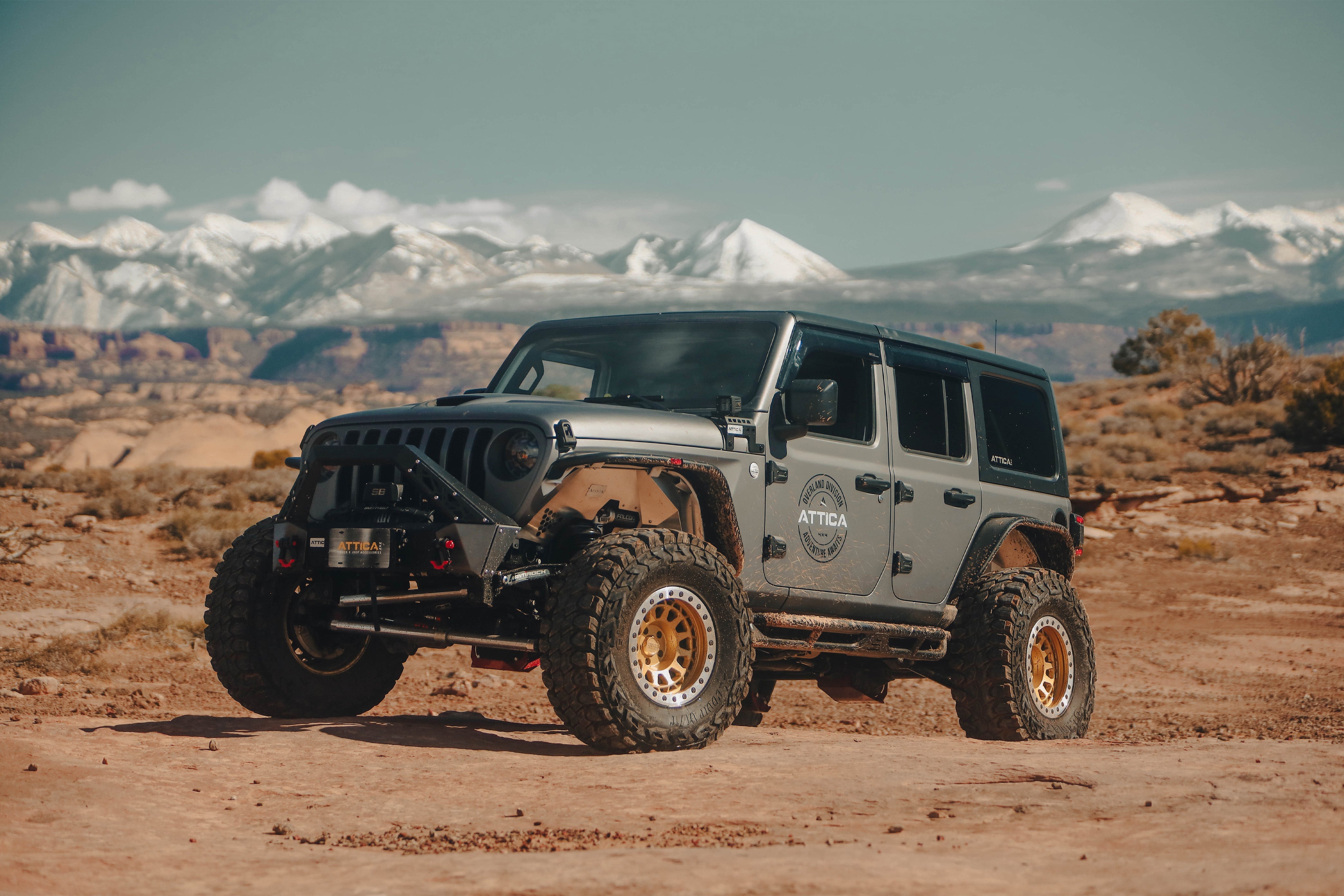 Attica 2018-2024 Jeep Wrangler JL Terra Series Black Powder Coated Steel Side Step ATTJL02C109-BX