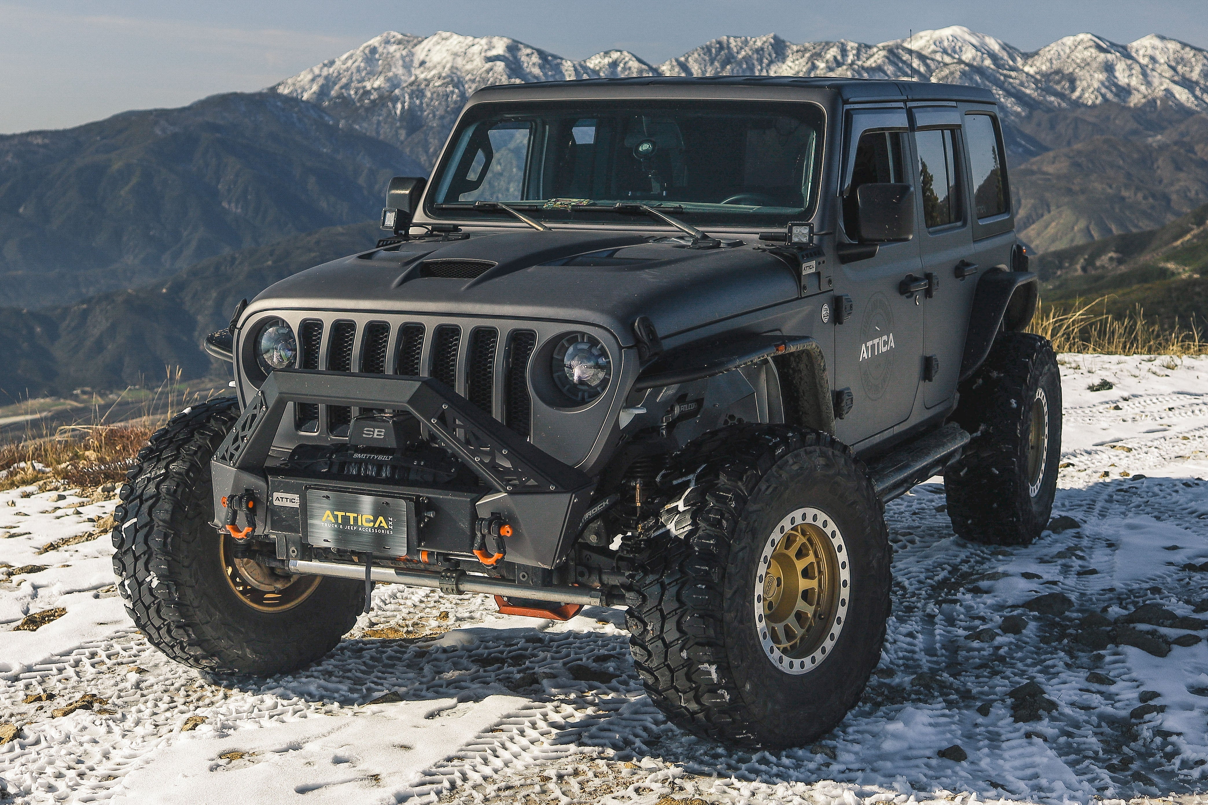 Attica 2018-2024 Jeep Wrangler JL Terra Series Black Powder Coated Steel Side Step ATTJL02C109-BX