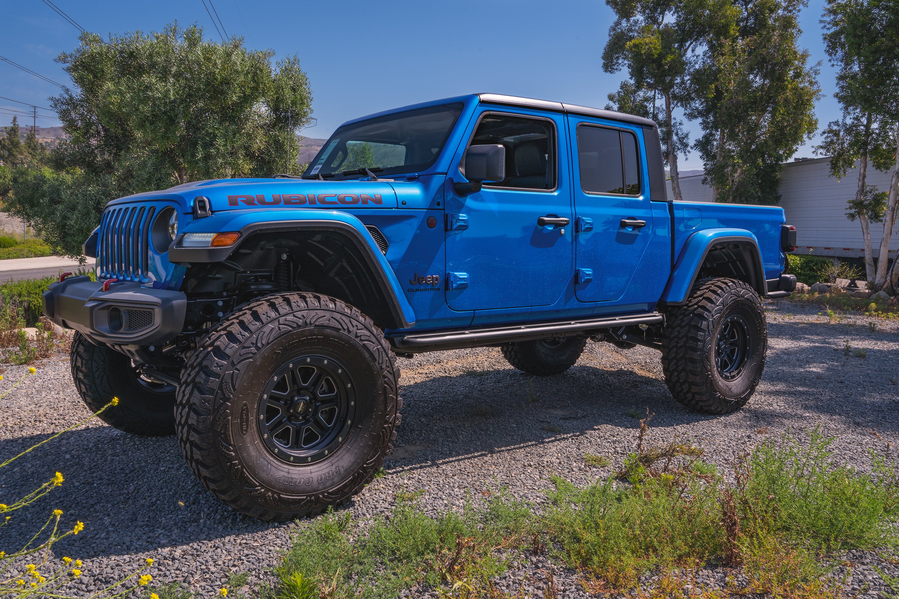 Body Armor 2019-2023 Jeep Wrangler 4 Door Rockcrawler Side Steps Black JT-4121