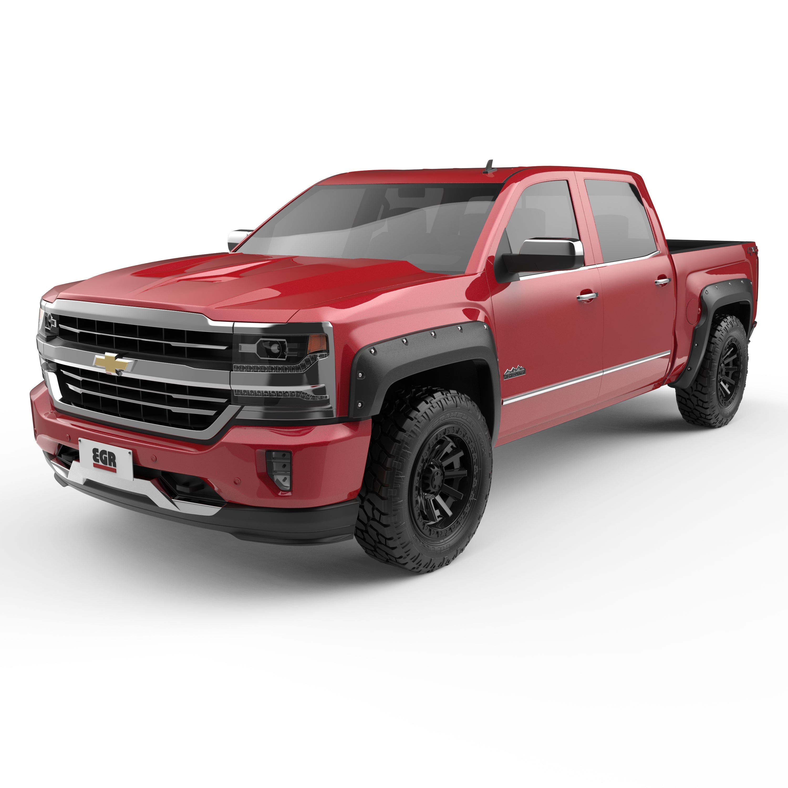 EGR 2014-2018 Chevrolet Silverado 1500 Short Box Only Set Of 4 Baseline Bolt Style Fender Flares BLF1008