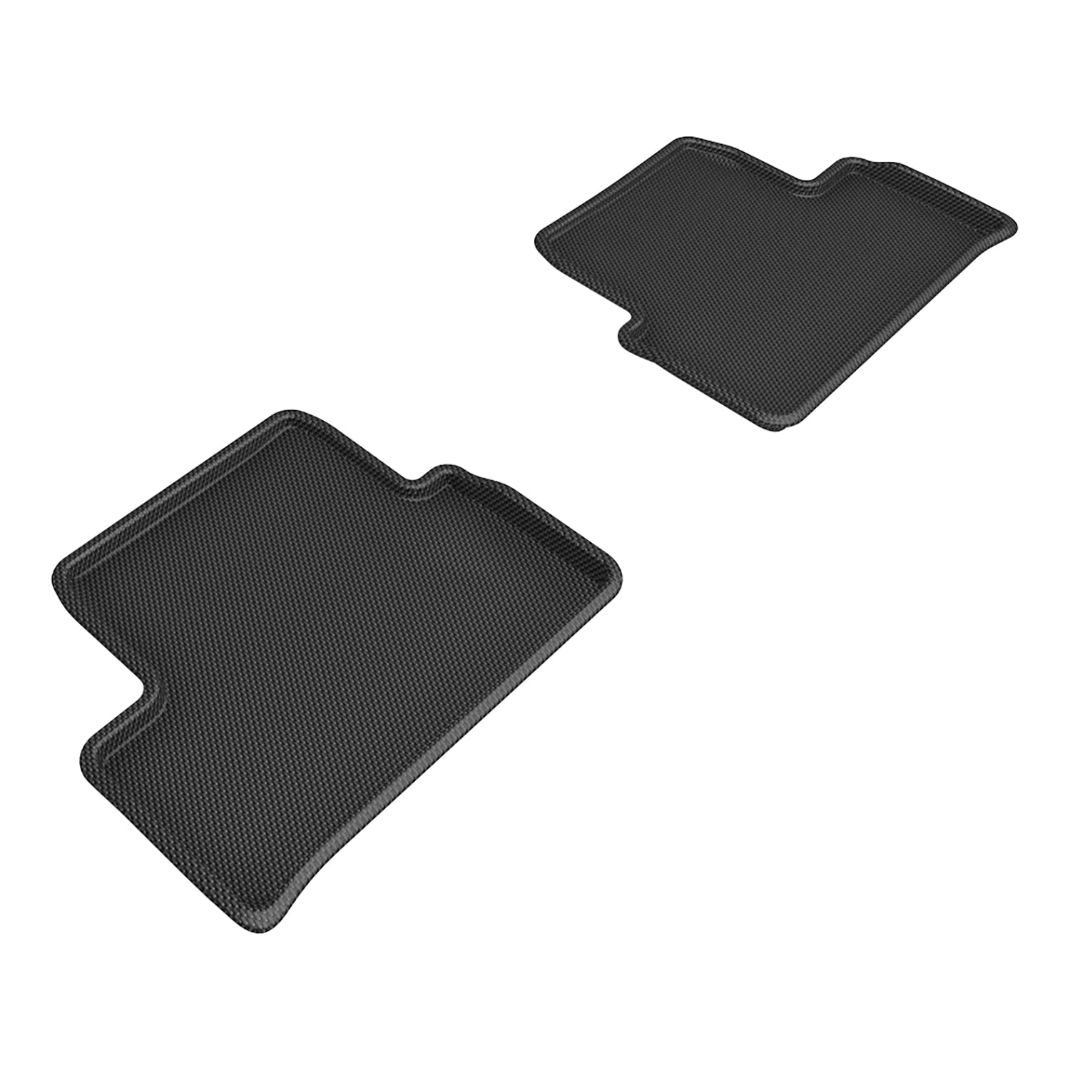 3D Maxpider 2022-2024 BMW I4 G26 2nd Row Kagu Carbon Fiber Embossed Pattern Floor Mat Black L1BM12921509