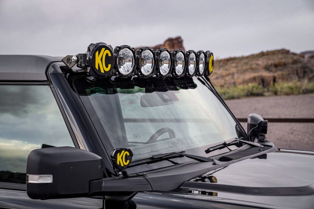 KC Hilites 2021-2024 Ford Bronco Gravity LED Pro6 50" Light Bar Kit 91338