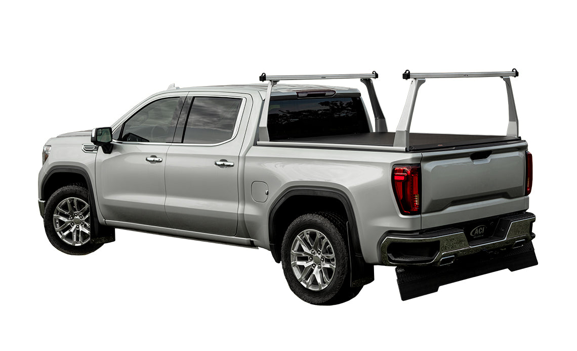 ADARAC 2020-2024 Chevrolet Silverado GMC Sierra 2500 3500 8' Silver Aluminum Series Truck Bed Racks F3020131