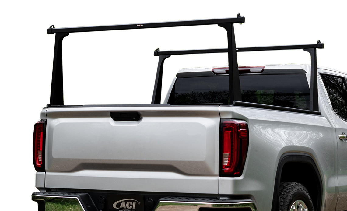 Adarac 2022-2024 Toyota Tundra 5' 6" Box Bolt On Black Aluminum Pro Series Truck Bed Racks Matte Black F2050062