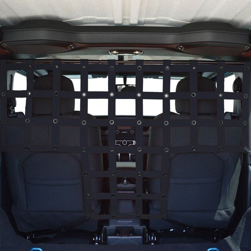DirtyDog 2019 Jeep Wrangler JL Front Pet Divider Black JL2PD19FBK