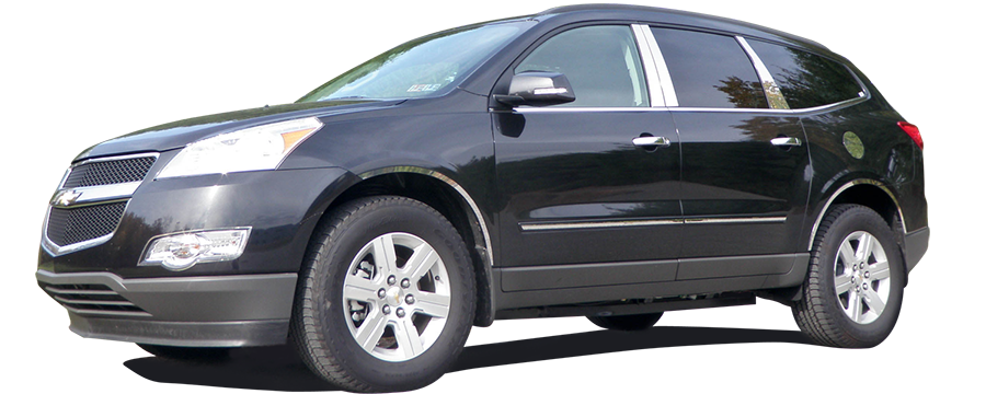 QAA 2007-2016 GMC Acadia 2009-2017 Chevrolet Traverse 4dr SUV 4 piece Chrome Plated ABS plastic Mirror Cover Set MC49165