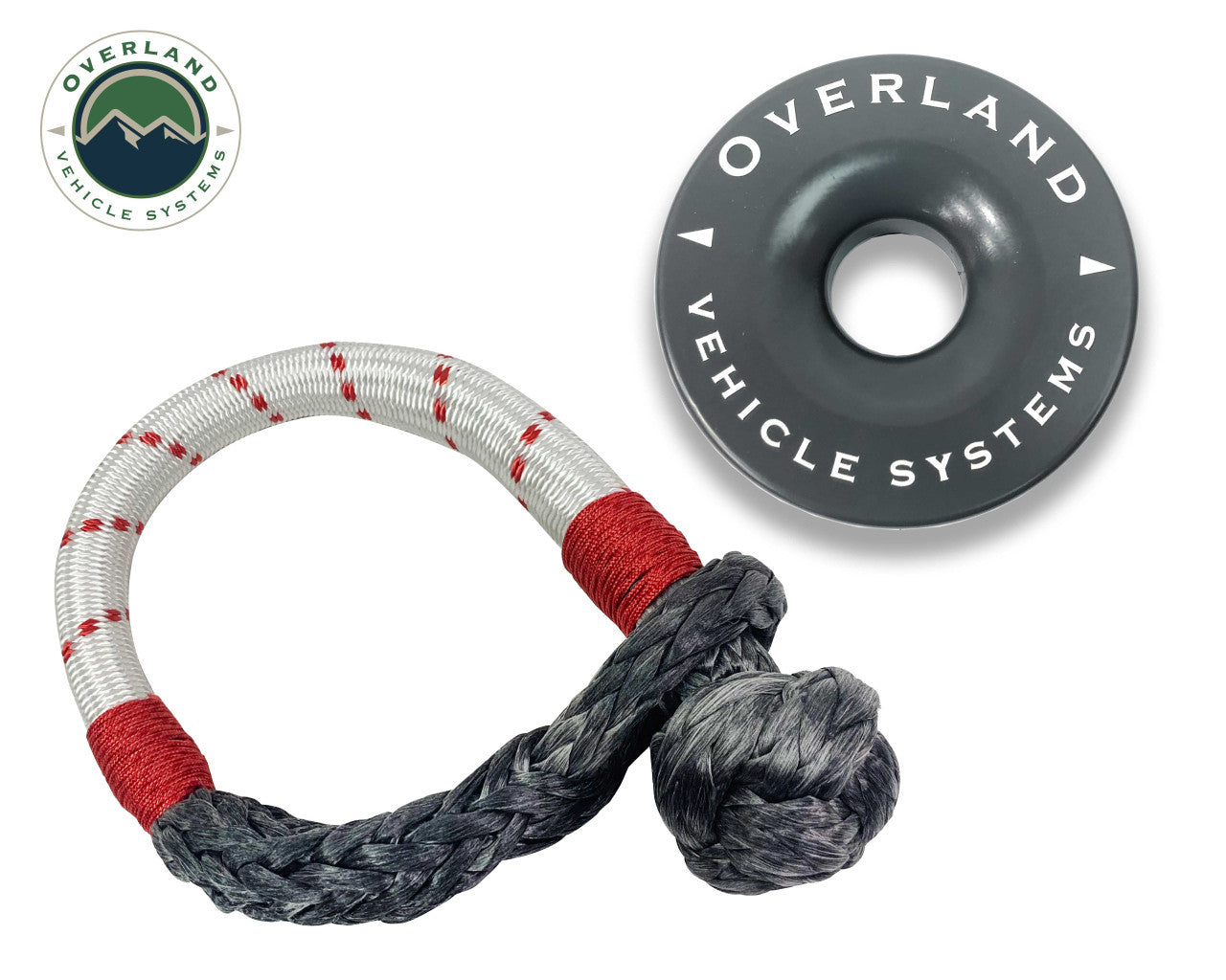 OVS 7/16" 41,000 Lb. And 4.0" 41,000 Lb. Recovery Ring Combo Pack Soft Shackle 19-4716