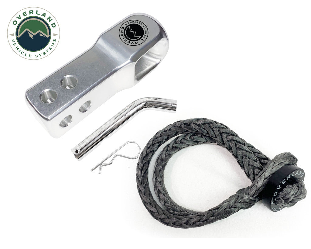 OVS Aluminum Receiver Mount 5.8" Soft Shackle With Collar Combo Kit 21-6580