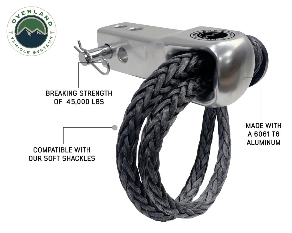 OVS Aluminum Receiver Mount 5.8" Soft Shackle With Collar Combo Kit 21-6580