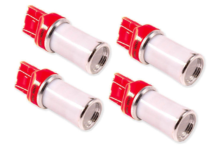 Diode Dynamics 2014-2018 GMC Sierra 1500 2015-2019 Canyon Chevrolet Colorado 2014-2015 Camaro 2014-2016 Subaru Forester 7443 LED Bulb HP48 Red Set of 4 DD0112Q