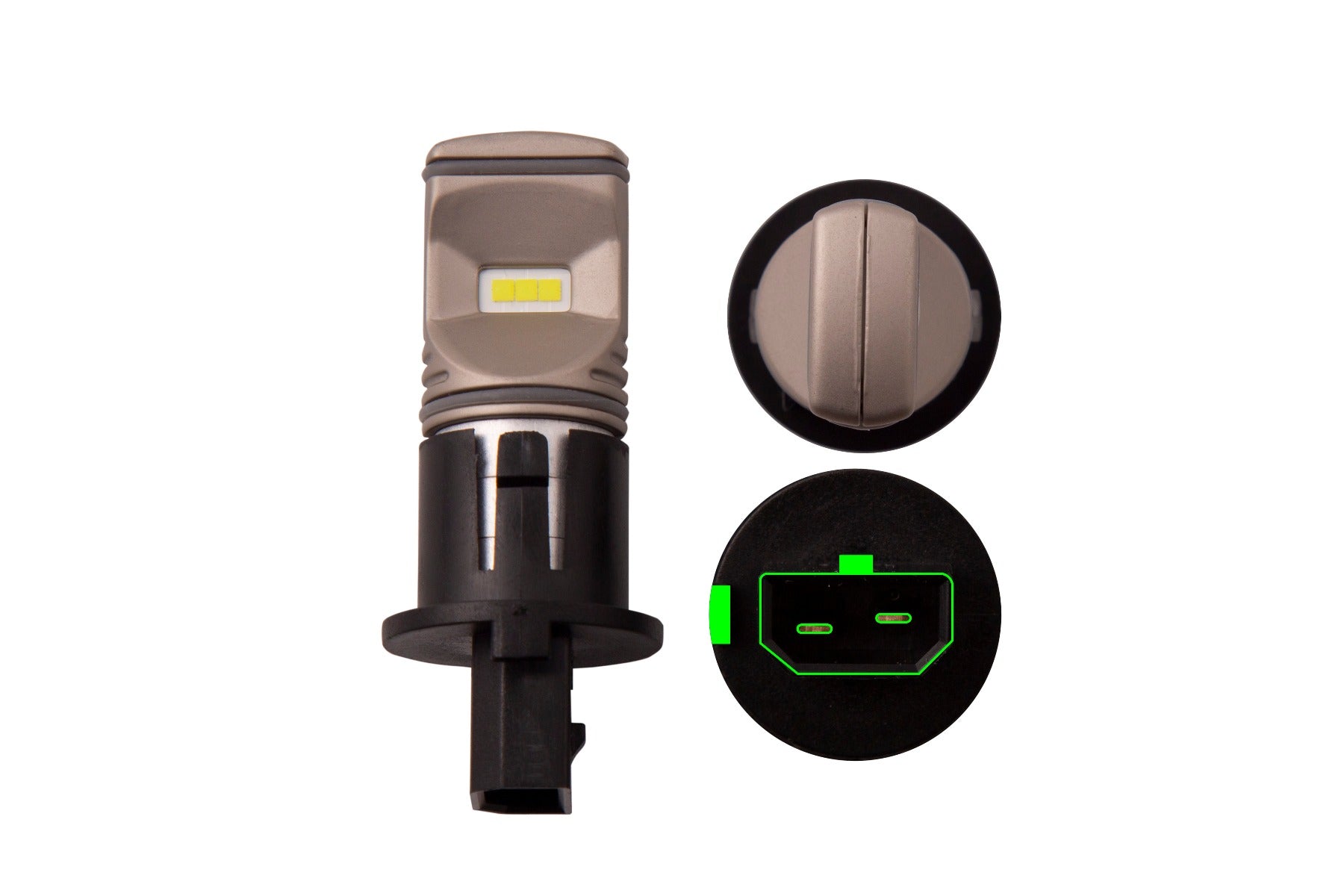Diode Dynamics PH16W HP60 Cool White LED Bulbs Pair DD0434P