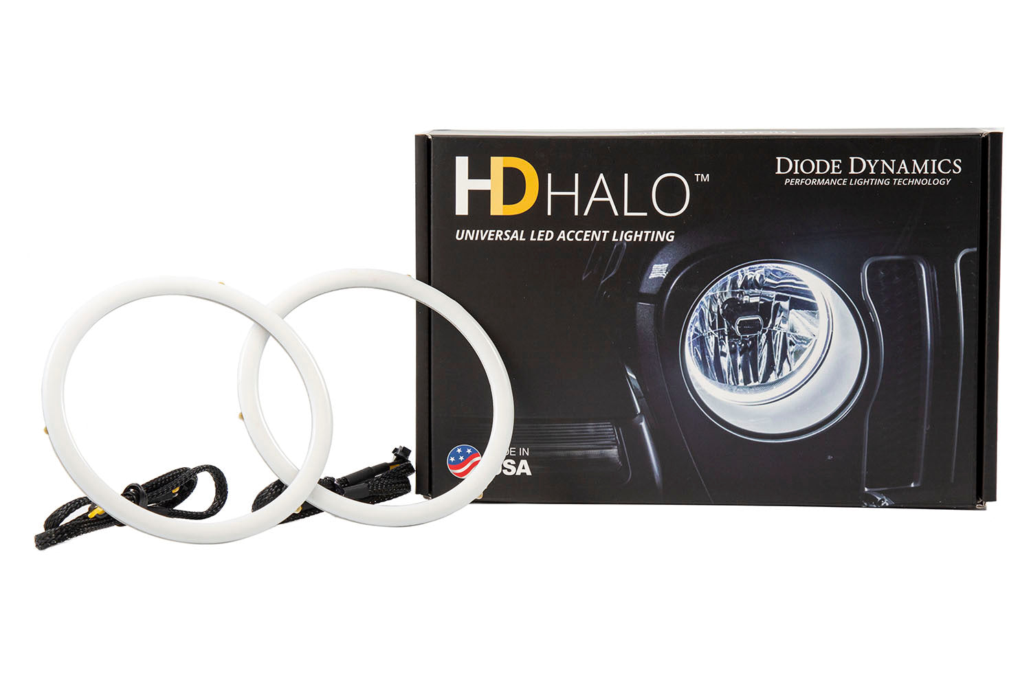 Diode Dynamics 2007-2014 Toyota FJ Cruiser Halo Lights LED 50mm Amber Pair DD2022