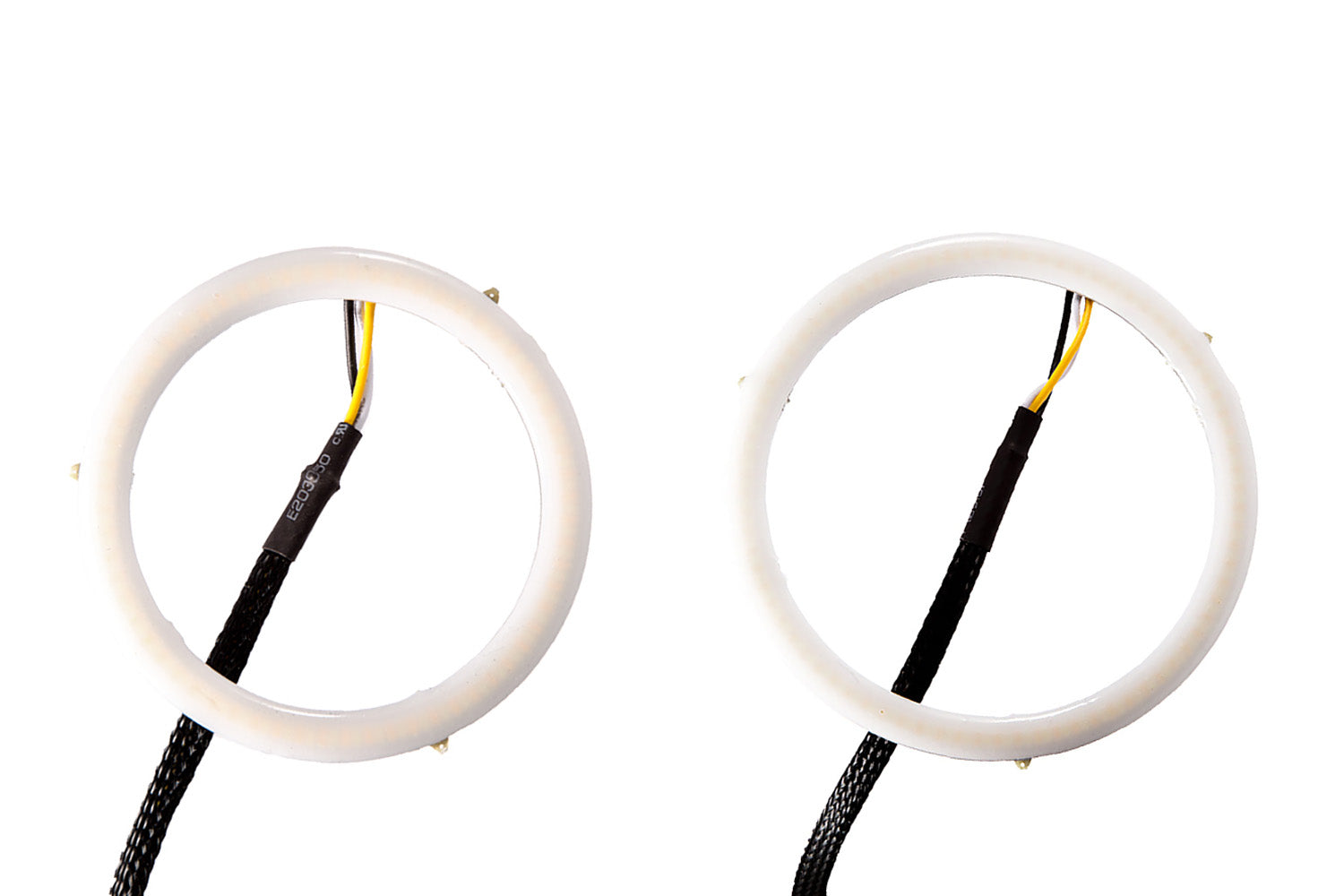 Diode Dynamics 2003-2008 Hyundai Tiburon LED Halo Lights 80mm 100mm Amber Pair DD2156