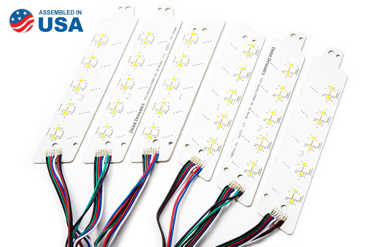 Diode Dynamics 2015-2017 Ford Mustang RGBWA DRL LED Boards EU DD2228