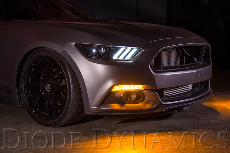 Diode Dynamics 2015-2017 Ford Mustang Turn Signals Smoked Sequential LED DD5011