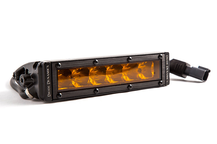 Diode Dynamics Single Row Straight SS6 Amber Driving 6 Inch LED Light Bar DD5036S