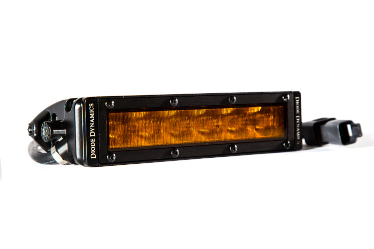 Diode Dynamics Stage Series Single Row Straight SS6 Amber Wide 6 Inch LED Light Bar DD5044S