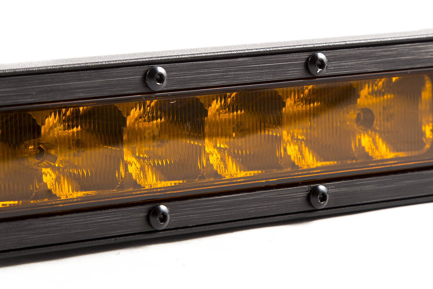Diode Dynamics 12 Inch LED Light Bar Single Row Straight Amber Wide Each Stage Series DD5045S