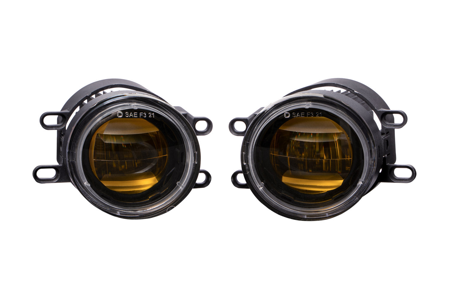 Diode Dynamics Elite Series Type B Fog Lamps Yellow Pair Universal Fog Lights DD5137P