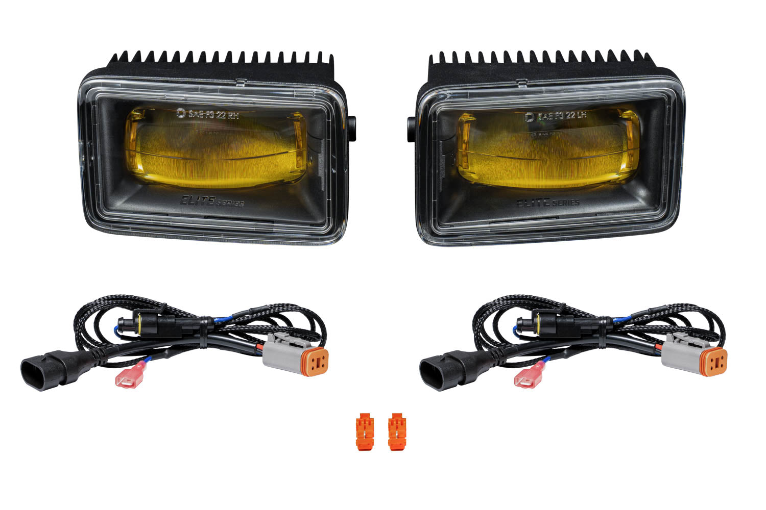Diode Dynamics Elite Foglamp Type F2 Yellow Pair Fog Lights DD5174P