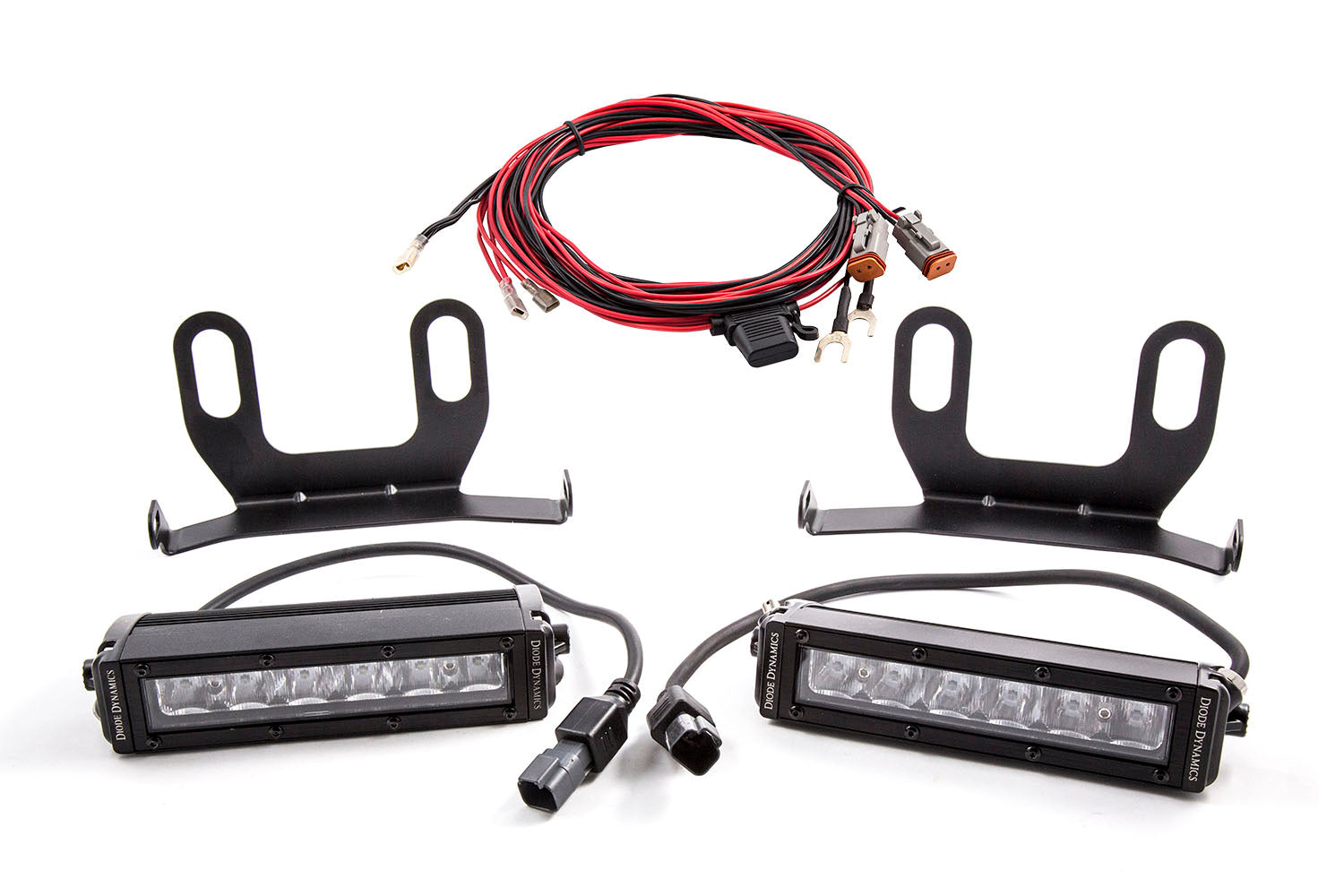 Diode Dynamics 2013-2018 Dodge Ram 1500 Standard Stage Series White Wide 6 Inch LED Light Bracket Kit DD6013