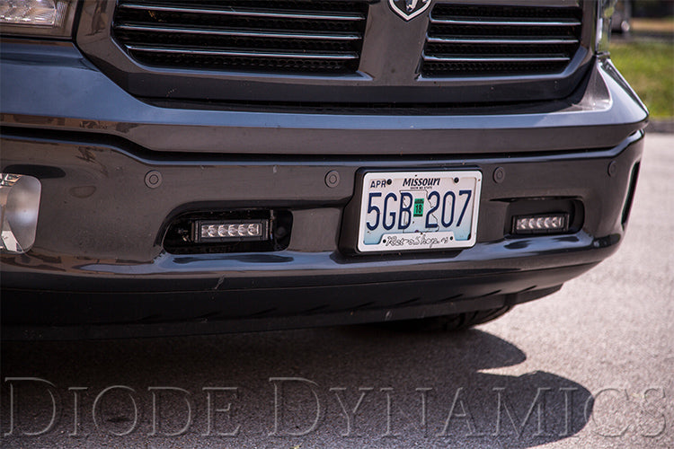 Diode Dynamics 2013-2018 Dodge Ram 1500 Standard Stage Series White Wide 6 Inch LED Light Bracket Kit DD6013