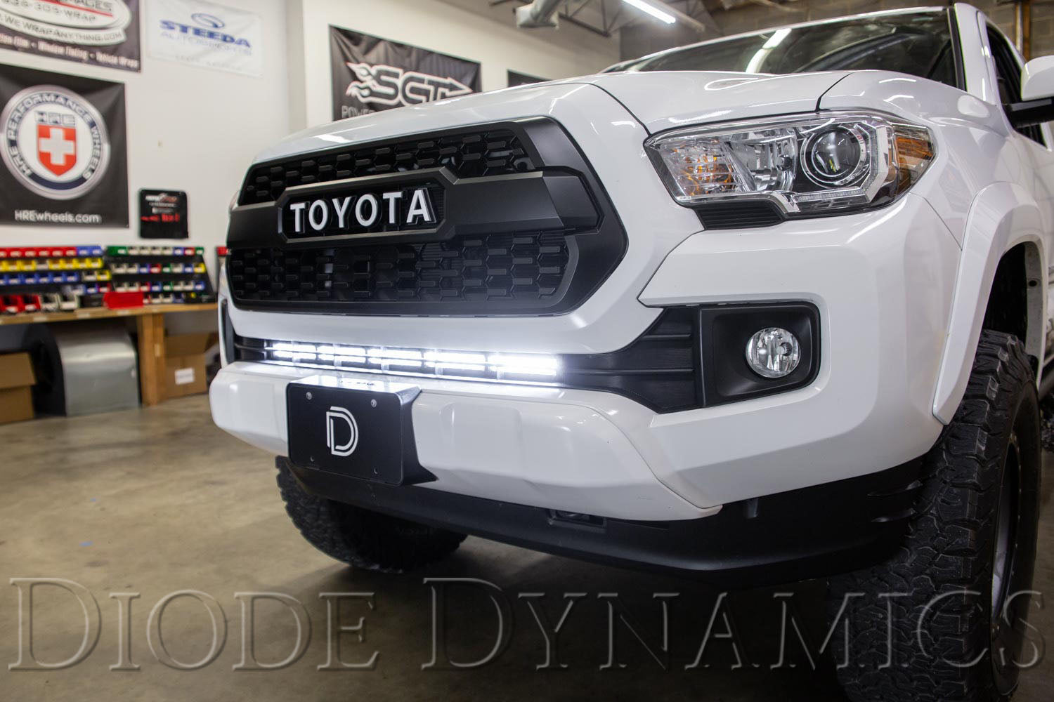 Diode Dynamics 2016-2021 Toyota Tacoma White Flood Stage Series SS30 Stealth Lightbar Kit DD6071