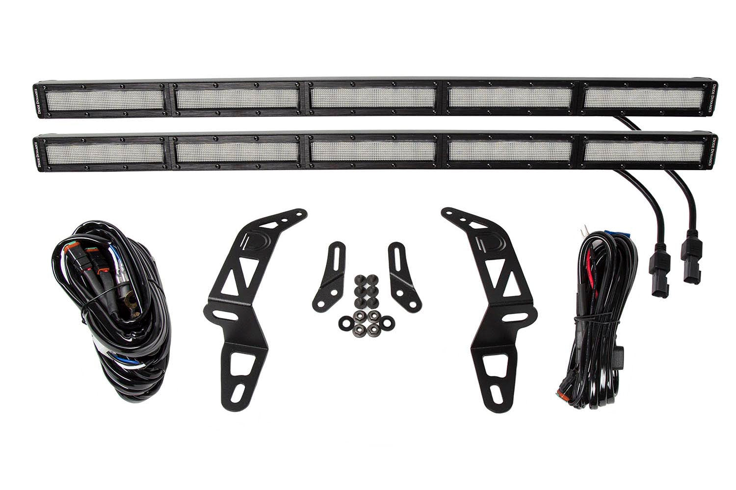 Diode Dynamics 2018-2021 Jeep Wrangler JL Gladiator SS30 Bumper Bracket Kit White Flood Dual DD6084