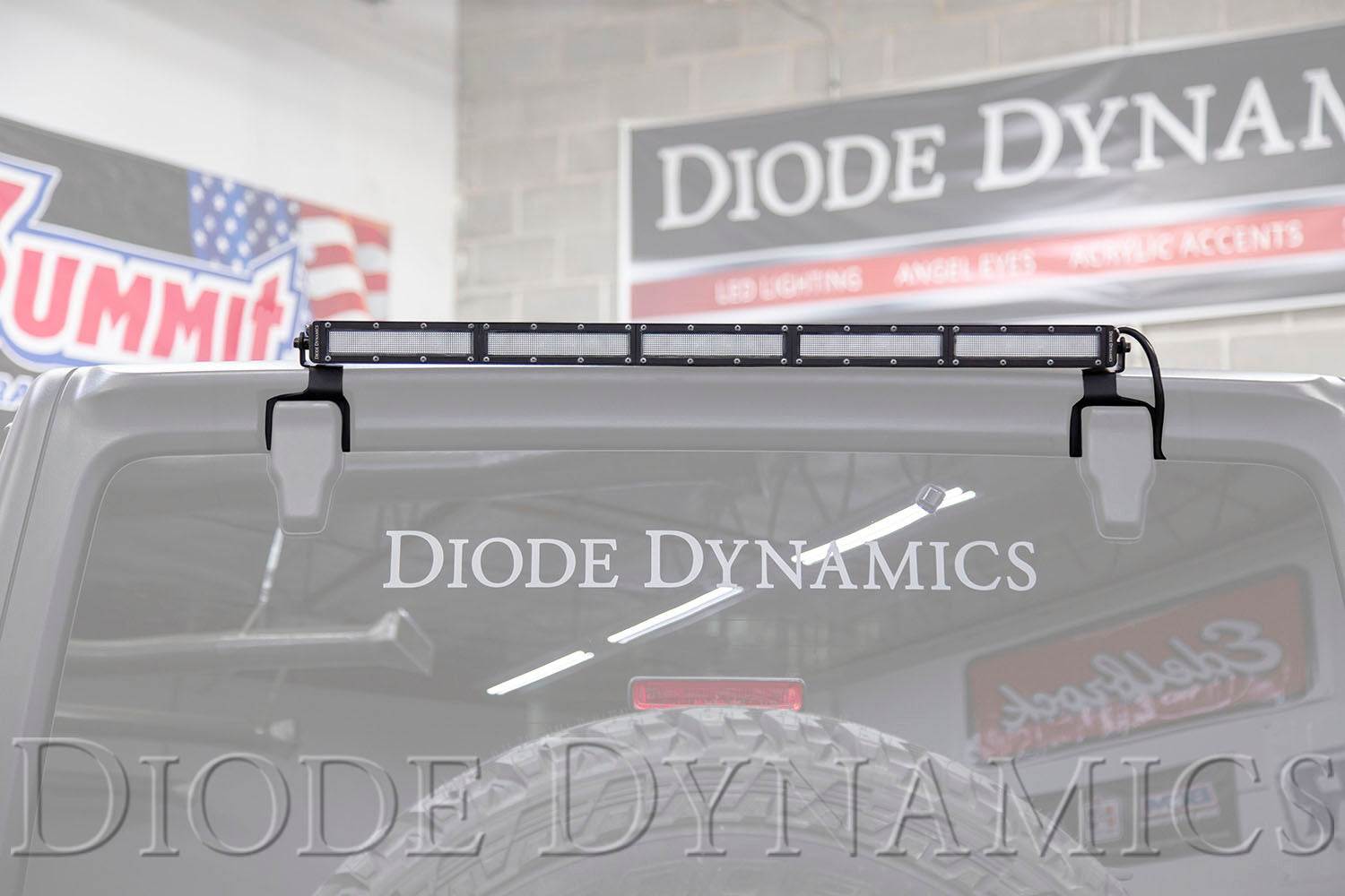 Diode Dynamics 2018-2021 Jeep Wrangler JL SS30 Rear Hardtop Bracket Kit White Flood DD6110