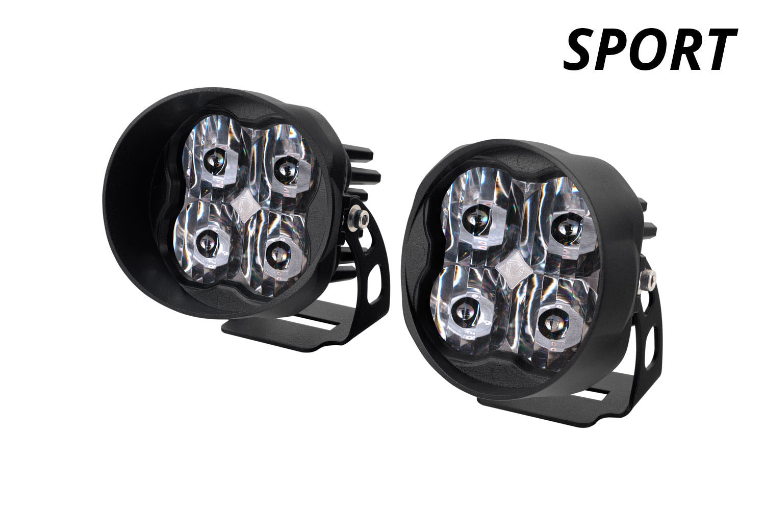 Diode Dynamics SS3 LED Pod Sport White SAE Fog Angled Pair DD6155P