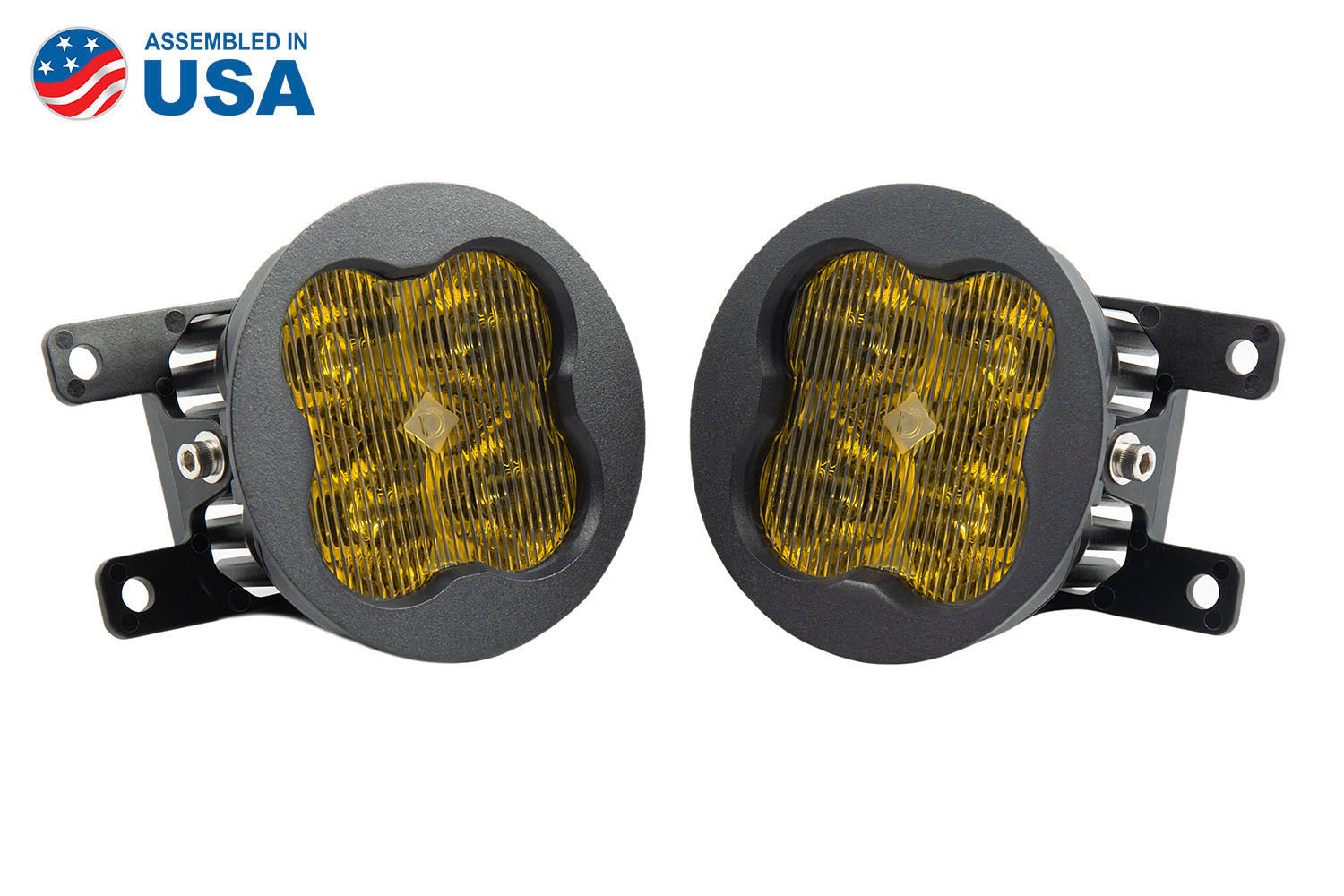 Diode Dynamics Worklight SS3 Sport Yellow SAE FogType A Kit DD6179