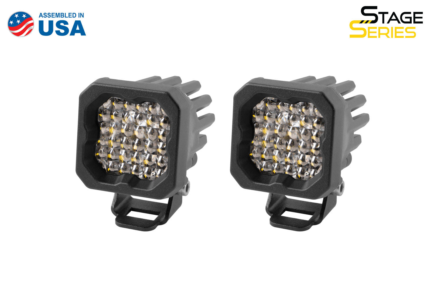 Diode Dynamics Stage Series C1 LED Pod Sport White Flood Standard RBL Pair Universal DD6446P