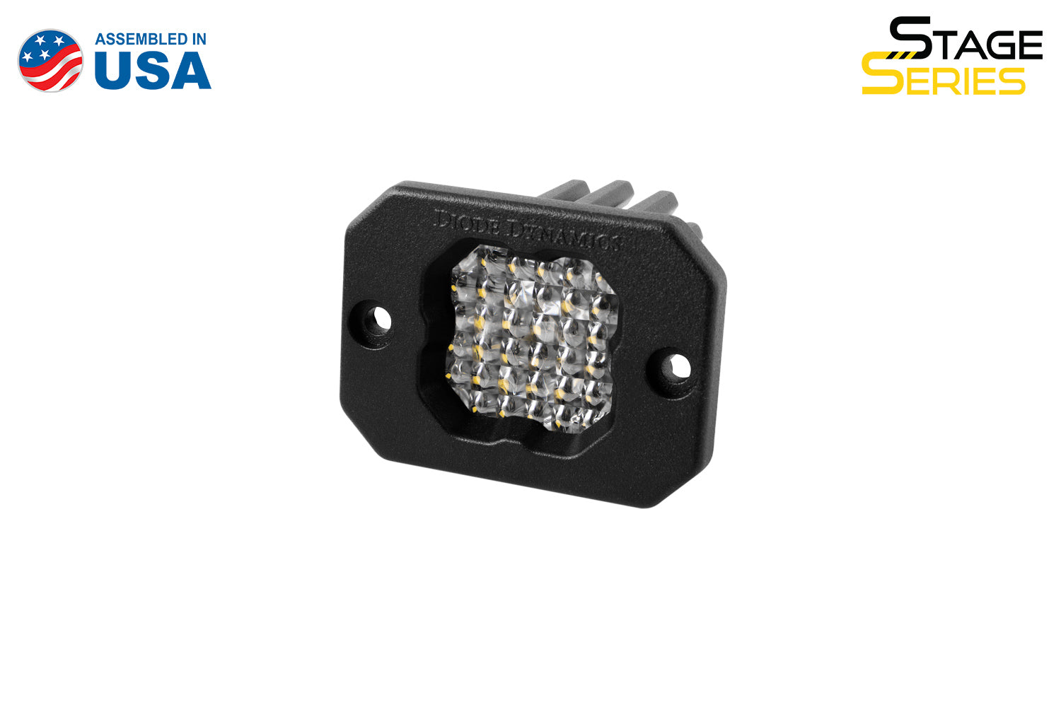Diode Dynamics Stage Series C1 LED Pod Pro White Flood Flush WBL Each DD6474S