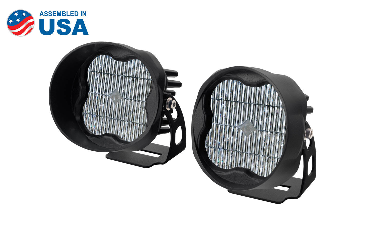 Diode Dynamics SS3 LED Pod Max White SAE Fog Angled Pair DD6499P