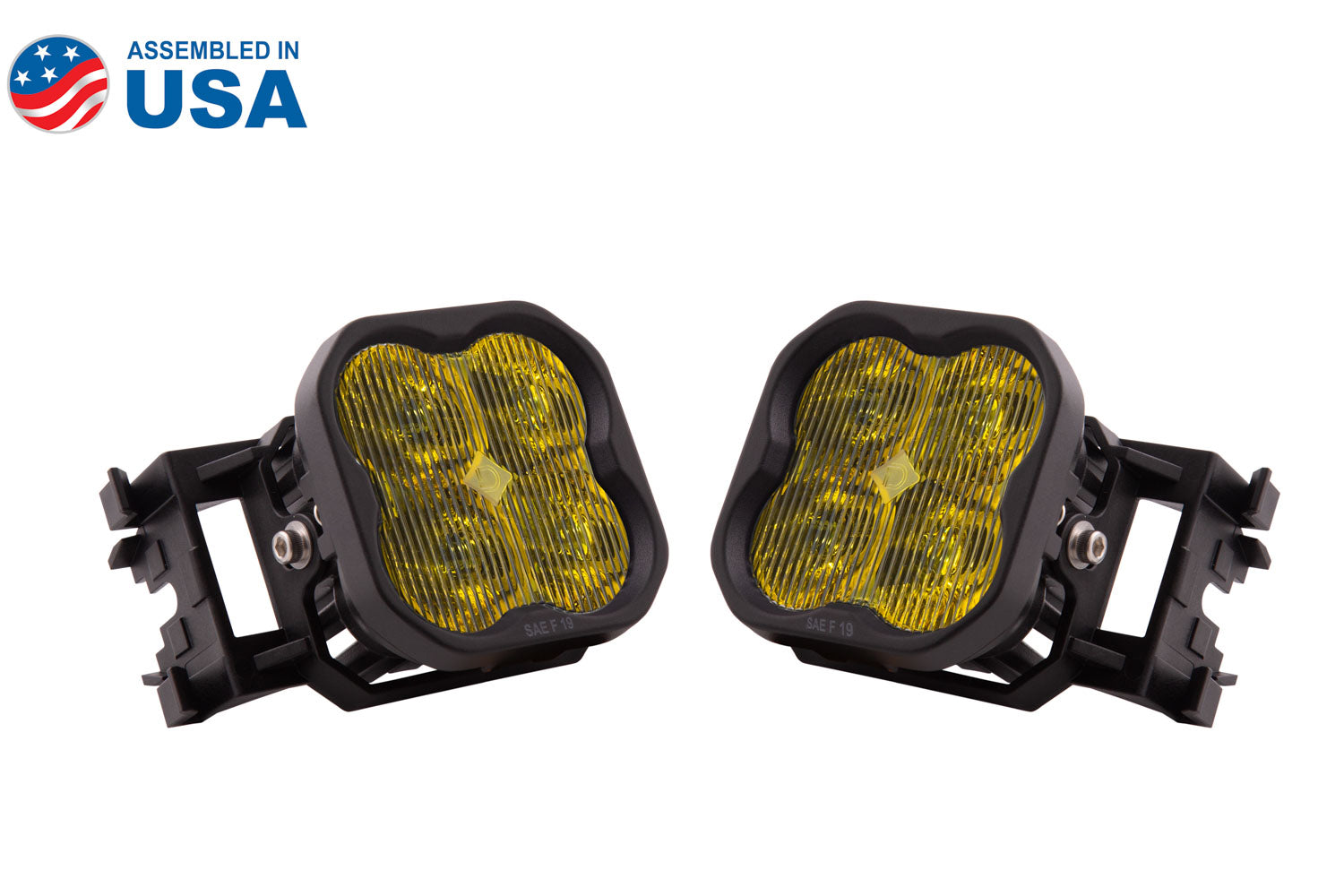 Diode Dynamics Yellow SAE DOT Fog Sport SS3 Type X LED Fog Light Kit DD6547
