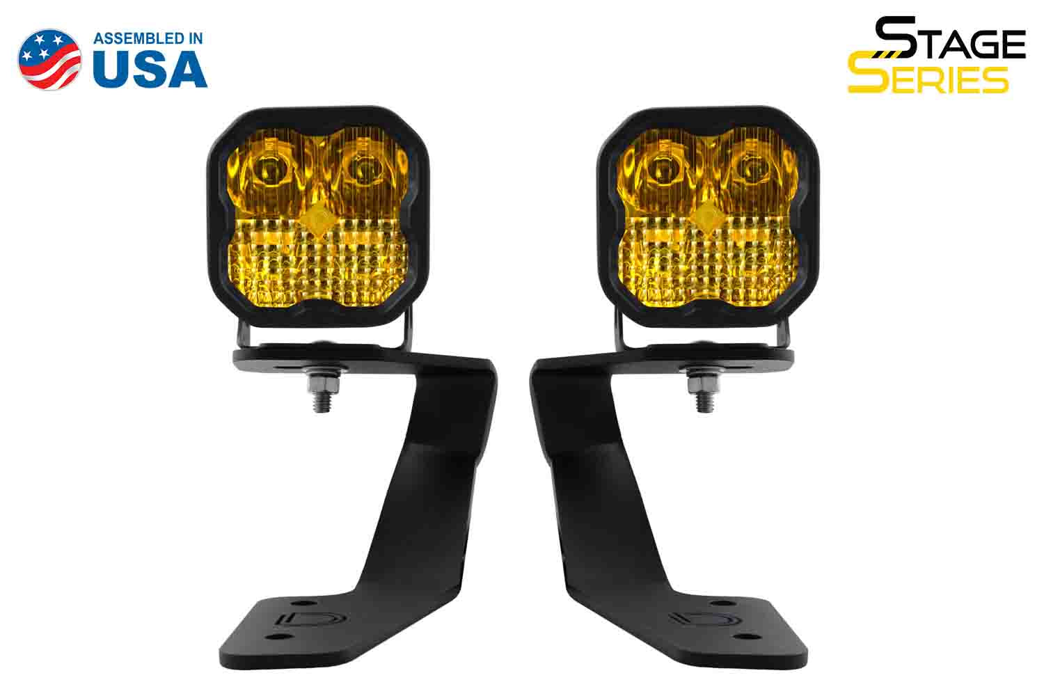 Diode Dynamics 2018-2021 Subaru Crosstrek SS3 LED Ditch Pro Yellow Combo Light Kit DD6561