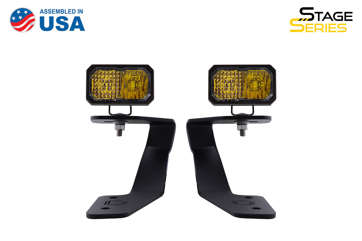 Diode Dynamics 2018-2021 Subaru Crosstrek Stage Series 2in Pro Yellow Combo LED Ditch Light Kit DD6565