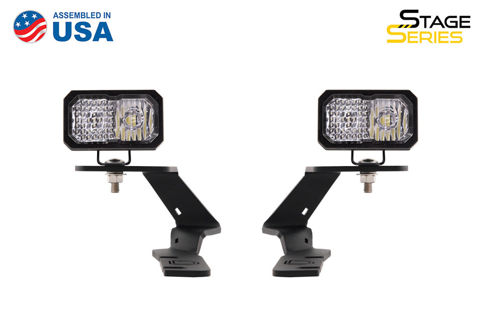 Diode Dynamics 2019-2021 Ford Ranger Stage Series 2in Sport White Combo LED Ditch Light Kit DD6587