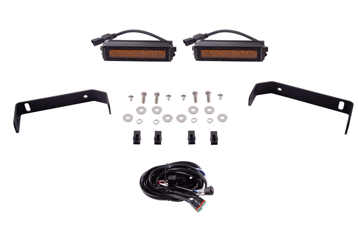 Diode Dynamics 2019-2021 Ford Ranger SS6 Amber Driving LED Lightbar Kit DD6594