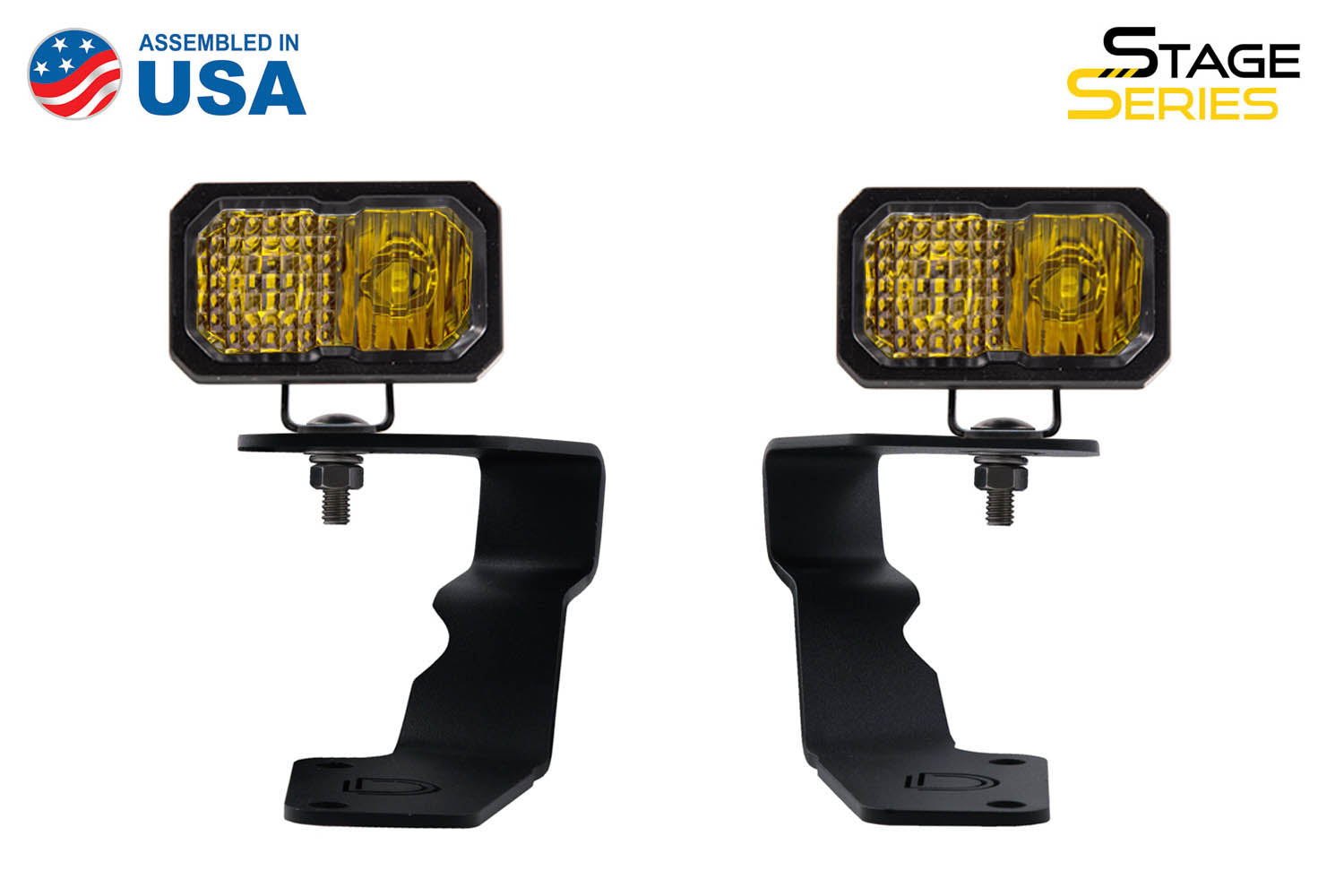 Diode Dynamics 2015-2021 Subaru WRX STi Stage Series 2in Pro Yellow Combo LED Ditch Light Kit DD6619