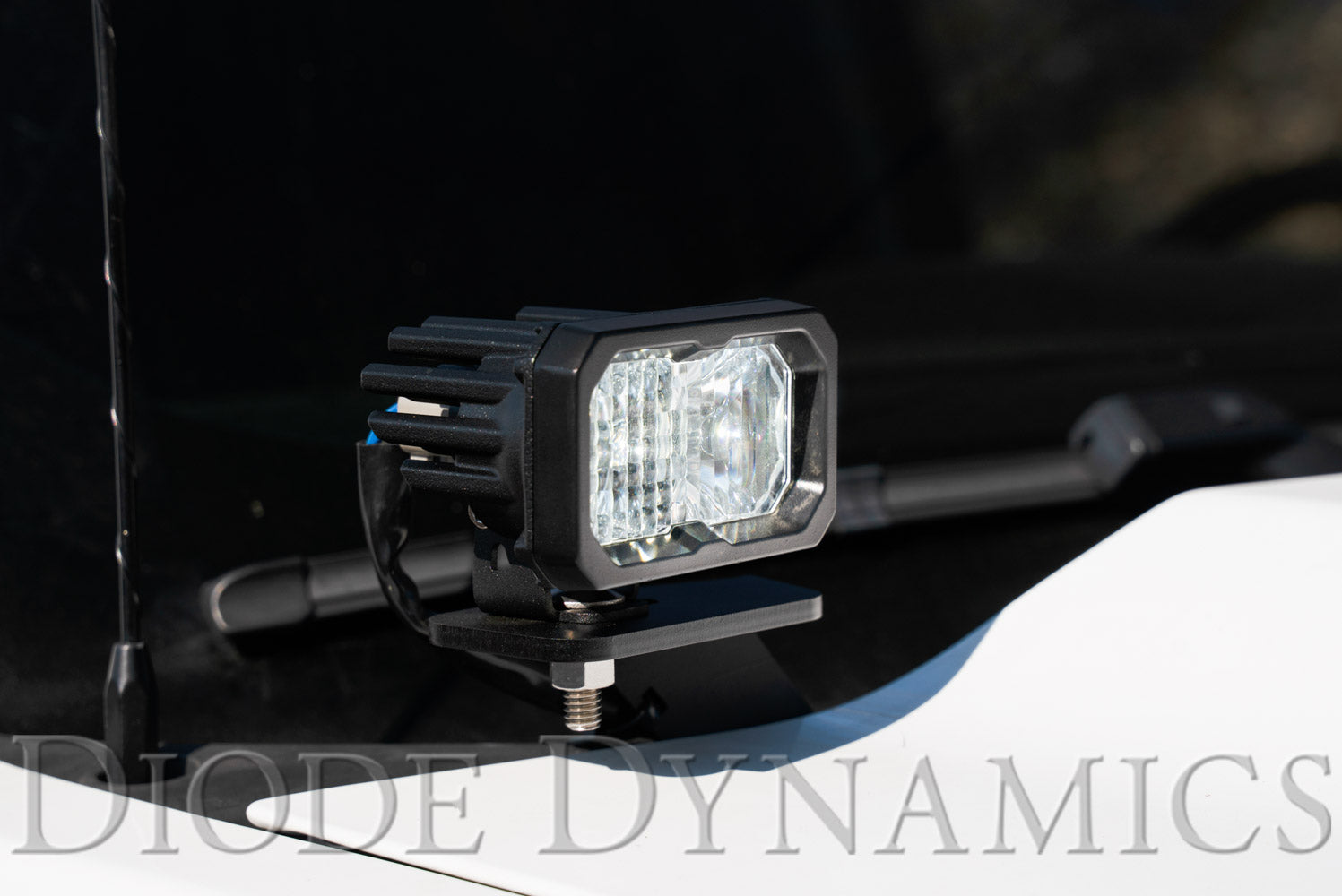 Diode Dynamics 2014-2019 GMC Sierra 1500 Chevrolet Silverado 1500 Sport White Driving SS3 LED Ditch Light Brackets DD6654