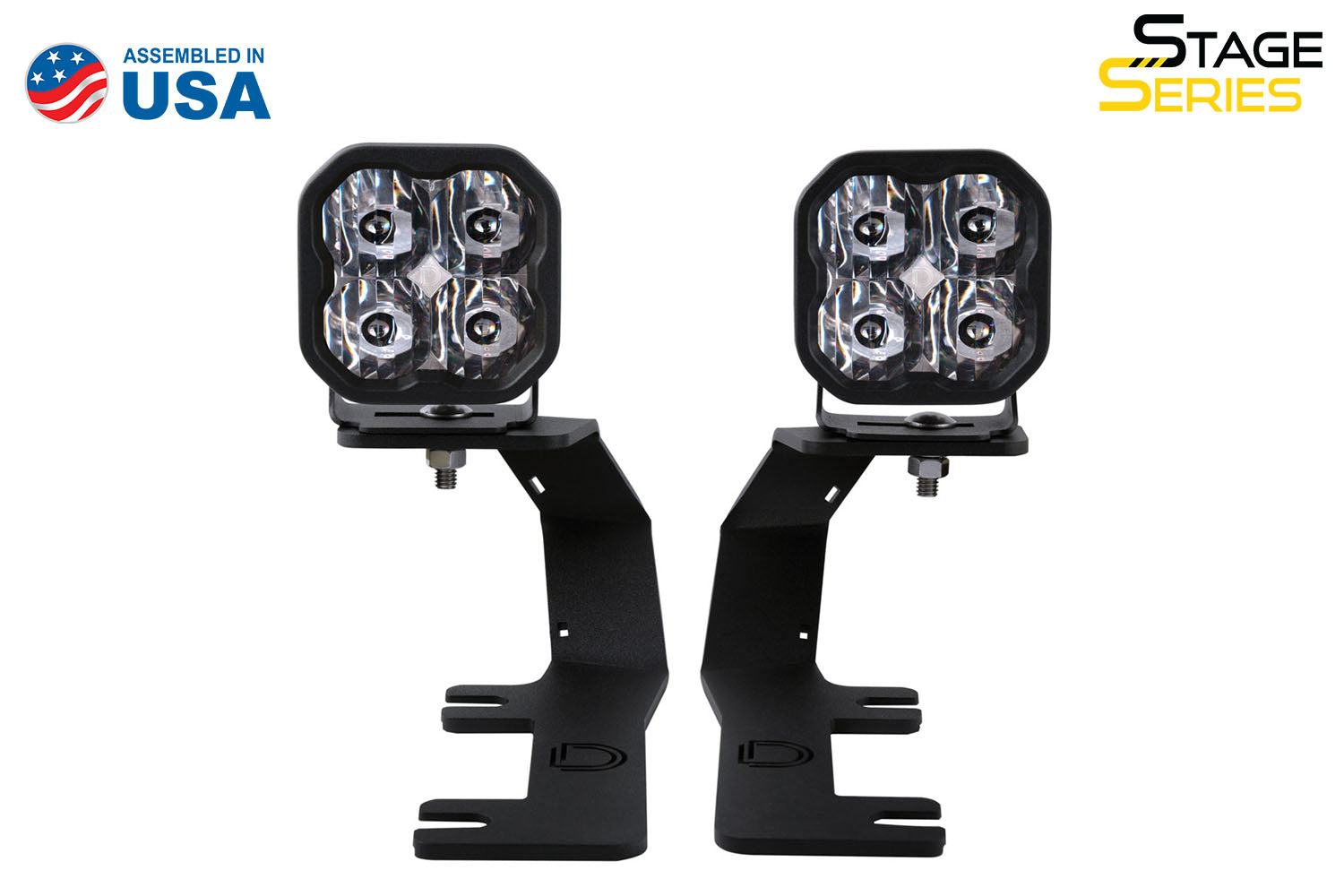 Diode Dynamics 2014-2019 GMC Sierra 1500 Chevrolet Silverado 1500 Sport White Driving SS3 LED Ditch Light Kit DD6655