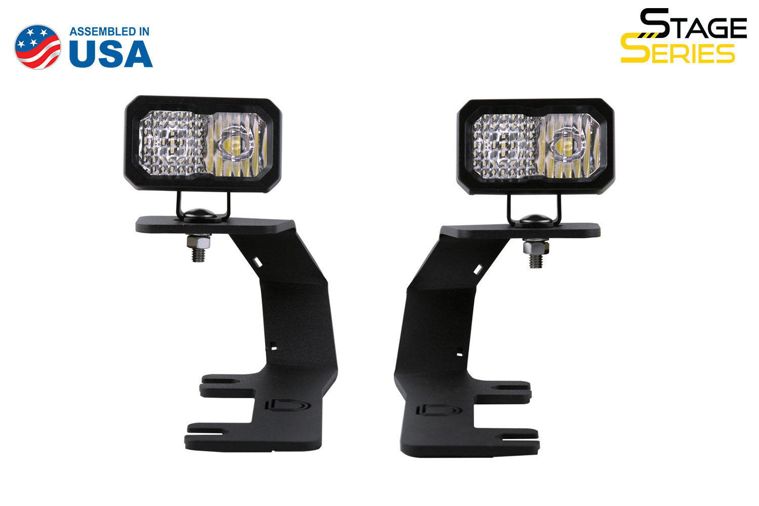 Diode Dynamics 2014-2018 Chevrolet Silverado 1500 GMC Sierra 1500 2019 Silverado 1500 LD Sierra 1500 Limited SSC2 Sport White Combo LED Ditch Light Kit DD6659