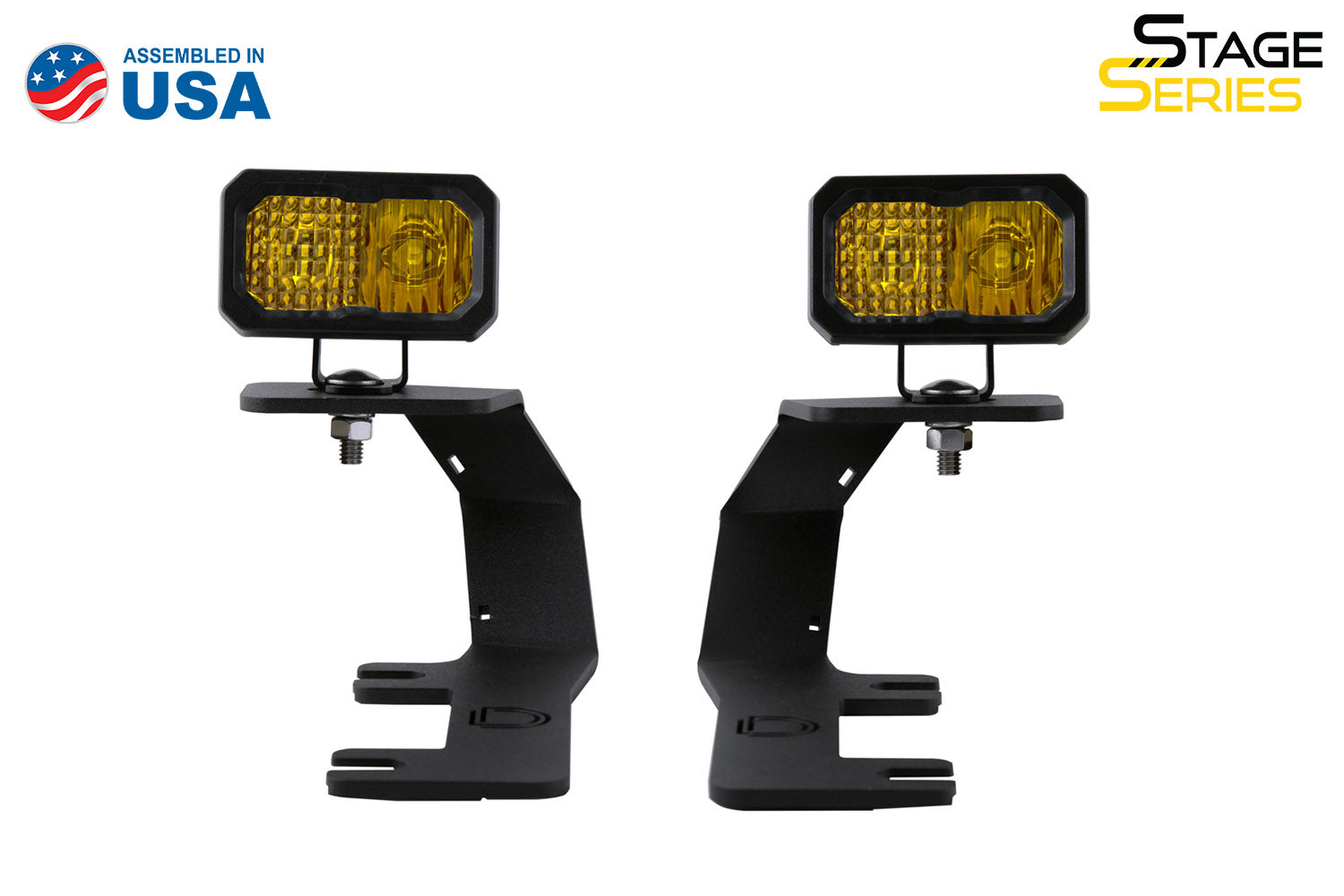 Diode Dynamics 2014-2018 Chevrolet Silverado 1500 GMC Sierra 1500 2019 Silverado 1500 LD Sierra 1500 Limited SSC2 Sport Yellow Combo LED Ditch Light Kit DD6660