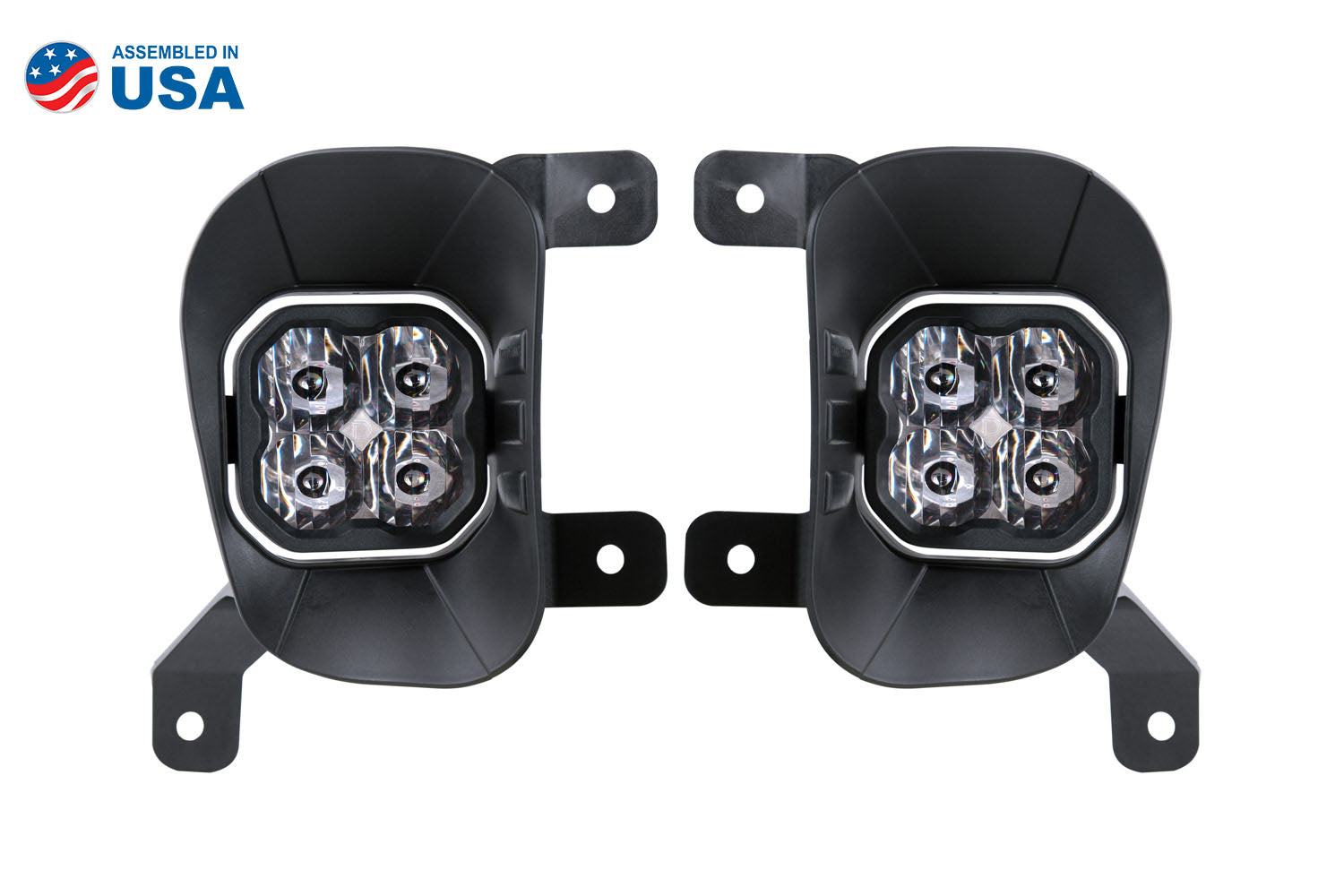 Diode Dynamics SS3 Ram Vertical LED Fog Light Kit Sport White SAE Driving DD6671