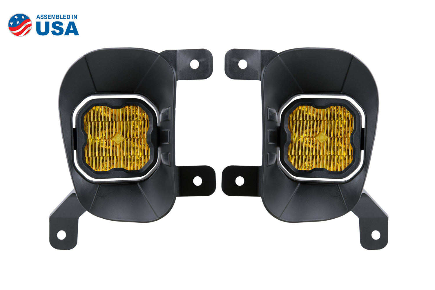 Diode Dynamics SS3 Ram Vertical LED Fog Light Kit Pro Yellow SAE DD6676