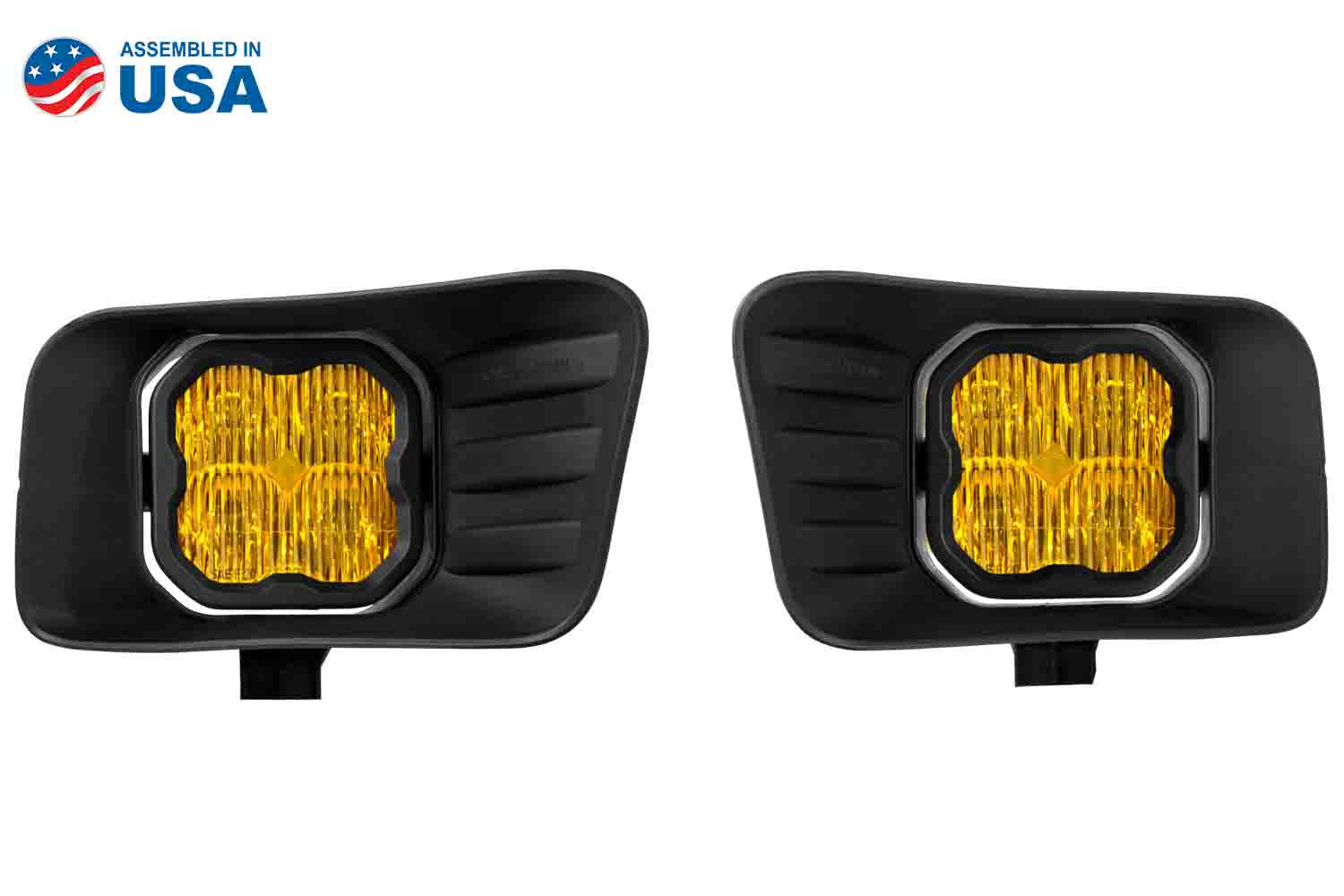 Diode Dynamics SS3 Ram Horizontal LED Fog Light Kit Pro Yellow SAE DD6683