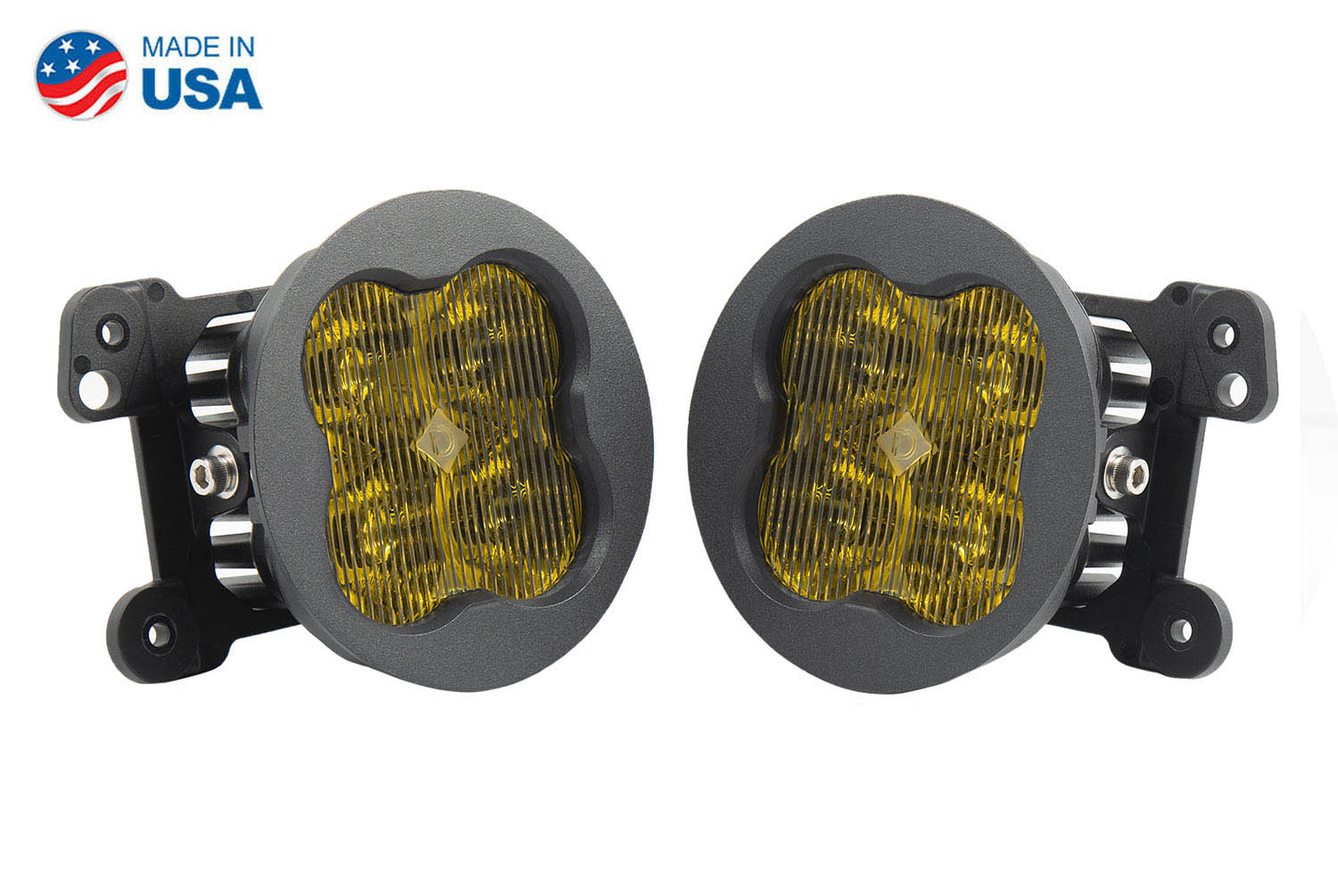 Diode Dynamics SS3 LED Pod Max Type M Kit Yellow SAE Fog DD6689