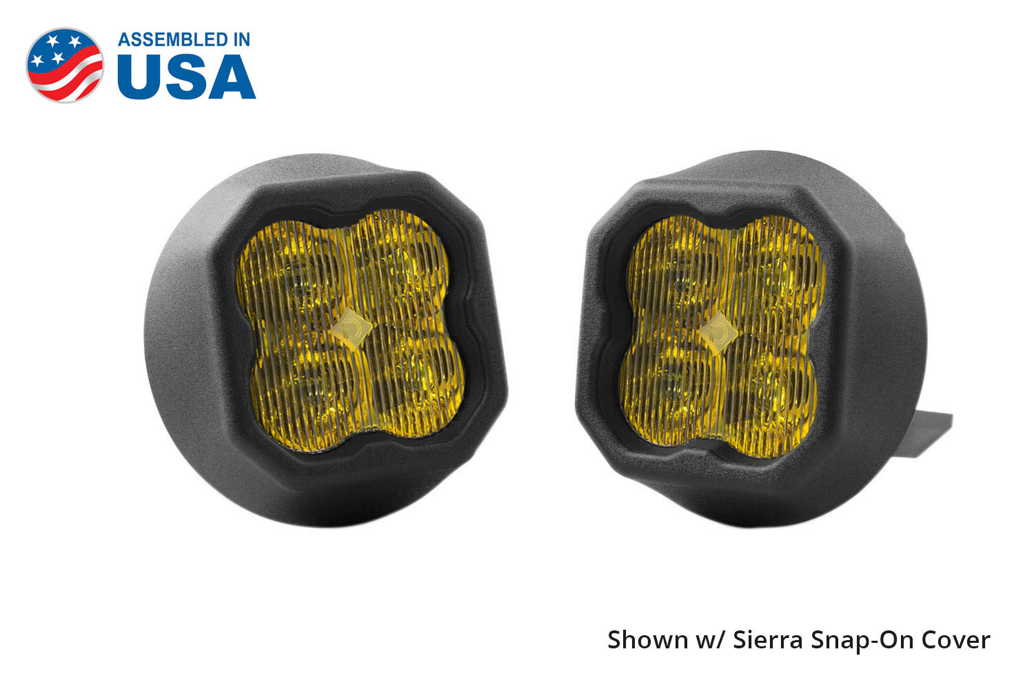 Diode Dynamics SS3 SAE Fog Yellow LED Pod Max Type GM Kit DD6691